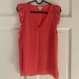 J Crew Coral Colored Blouse